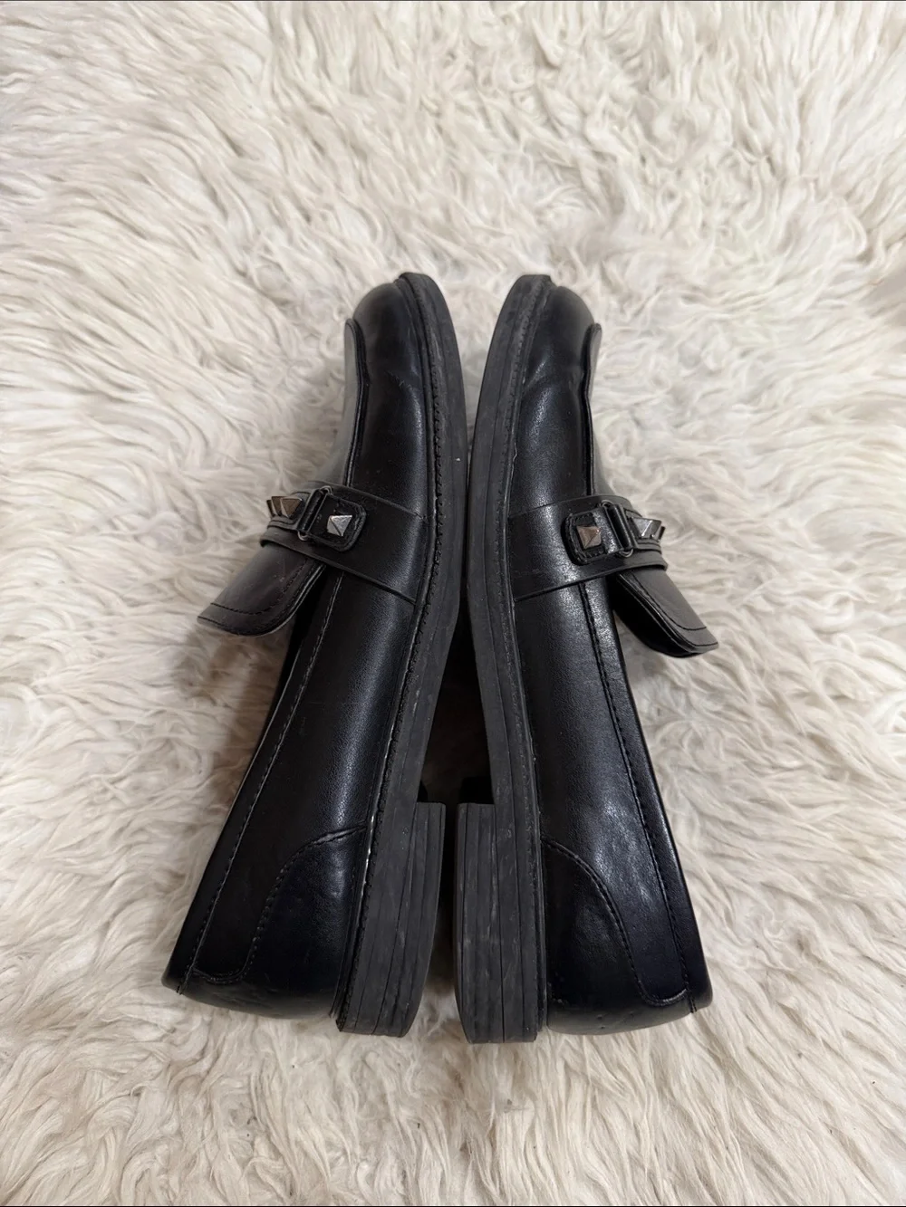 Marc Fisher - Cancia‎ Black Studded Loafers Women’s Size 8M